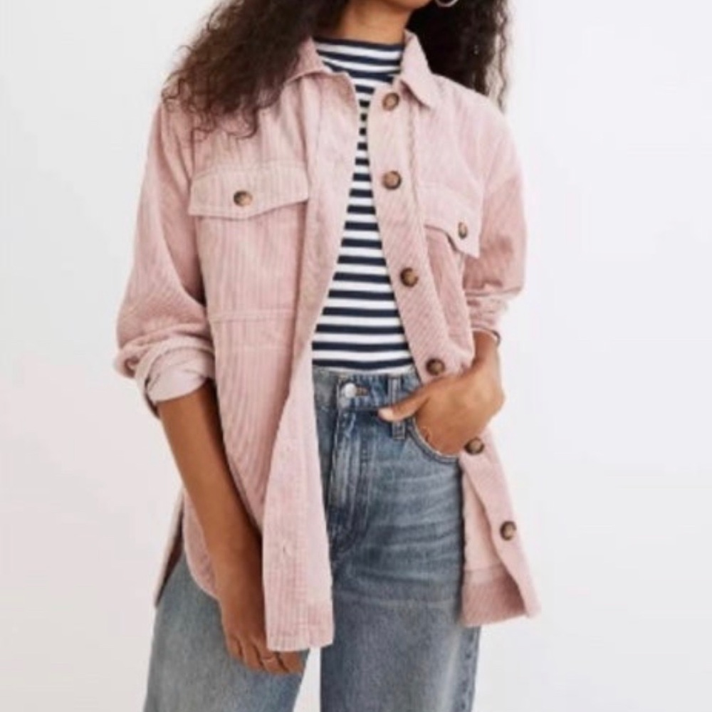Madewell Flap Pocket Corduroy Shacket sz XXS